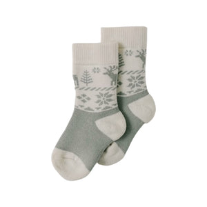 
            
                Load image into Gallery viewer, Holiday Fair Isle Shortie Sock
            
        