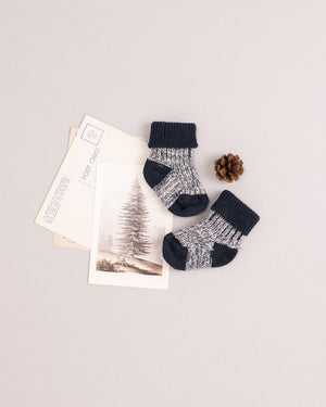 
            
                Load image into Gallery viewer, Chunky Knit Socks Children: Navy
            
        