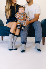 Chunky Knit Socks Children: Navy